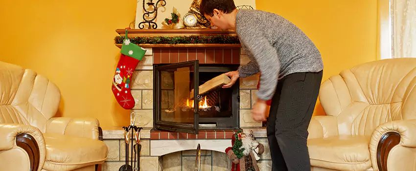 Rusted Metal Fireplace Restoration in Hermiston, Oregon